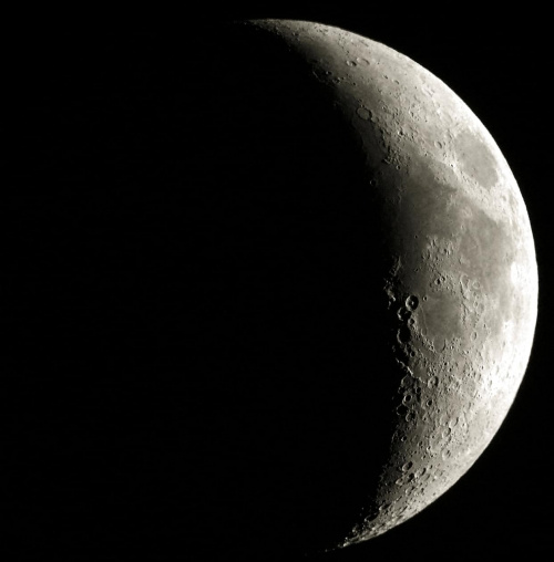 Księżyc 13 01 2008 #astrofotografia