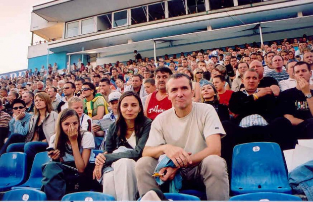 Na stadionie Lecha w Poznaniu. (Lech wygrał wtedy)