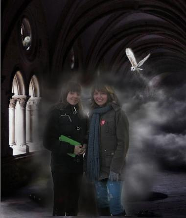 Ja i Marta. trochę przesadziłam z mgłą..