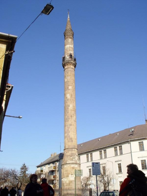 Eger - minaret, najdalej na północ wysunięta budowla turecka, pozostałość po meczecie. #węgry #wycieczka #wino #eger #budapeszt