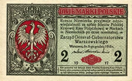 Polska 1914-1918 Generalne Gubernatorstwo Warszawskie Seria-Generał