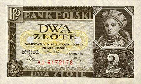 Polska 1936 Bank Polski