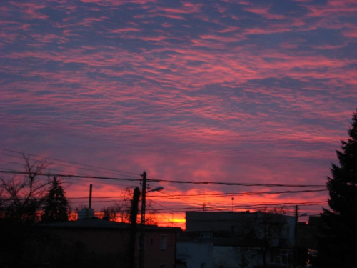 17.02.2008r - około 17:15 #krajobrazy #widoki #ZachodySłońca