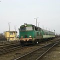 20.02.2008 SU45-028 z pociągiem osobowym z Gorzowa Wlkp wjeżdża na końcową stację.