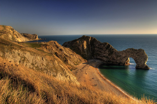 Dorset UK - Lulworth. Canon EOS 30D+Sigma 17-70mm@17+CPL f/9 ISO 100 Zdjecie zrobione w technoligii HDR z 3 RAWow co mEV+wyostrzenie w PSie.