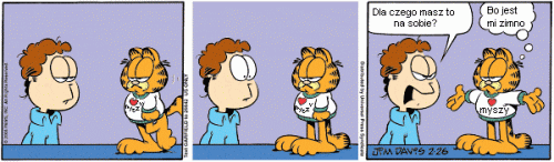 Garfield na dzień 26.02.2008r.