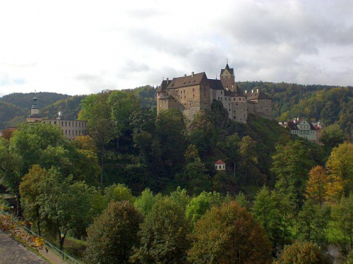 Zamczysko w Loket, Czechy.