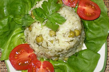 Ryż na zielono #DodatkiDoIIDań #ryż #GroszekZielony #obiad #DrugieDanie #jedzenie #kulinaria