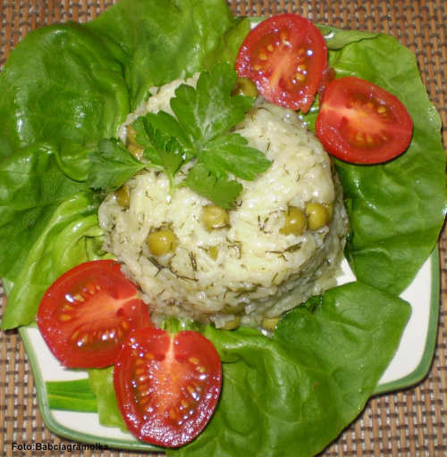 Ryż na zielono #DodatkiDoIIDań #ryż #GroszekZielony #obiad #DrugieDanie #jedzenie #kulinaria