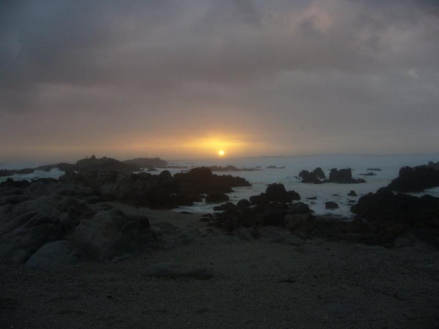 the sunset on the Pacific ocean #ZachódSłońca #ocean #morze #wybrzeże #krajobraz