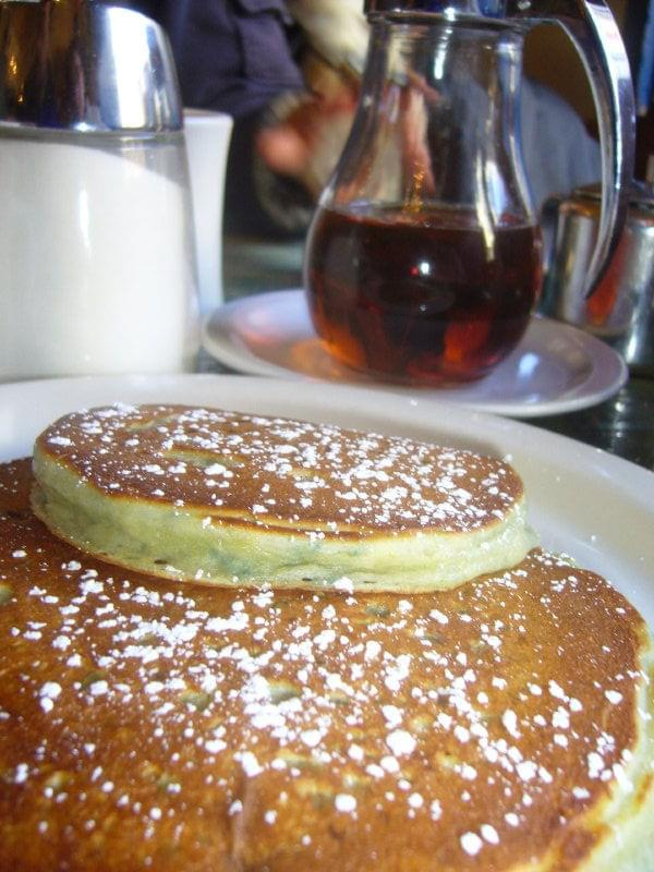 pancakes and maple sauce