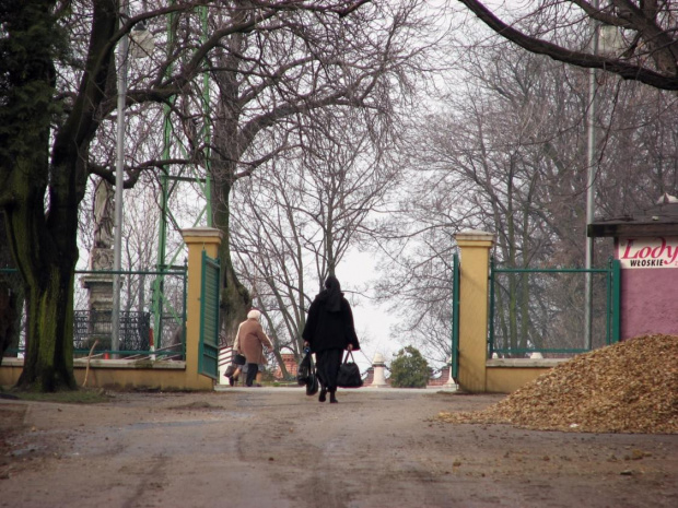 Wyjście z parku prowadzi wprost do klasztoru. #park