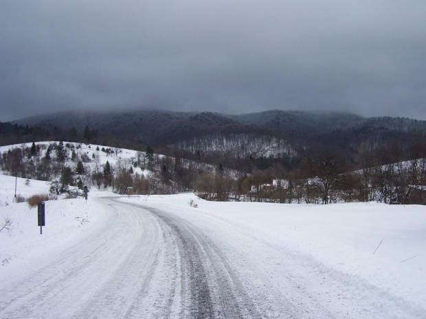 Okolice Brzegów Górnych - Bieszczady #bieszczady #góry #zima