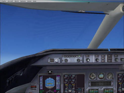 Microsoft Flight Simulator X kokpit Bombardier Learejt 45