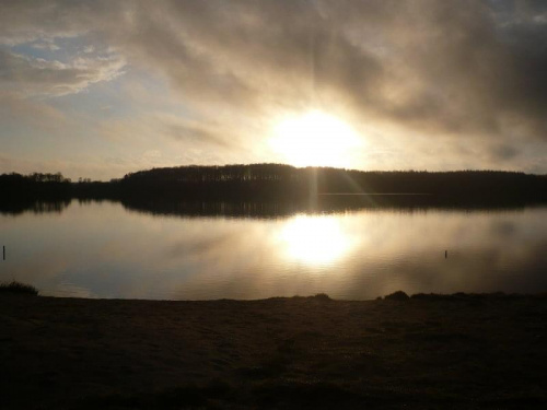 Zachód #zachód #słońce #Karnity #JezioroKocioł
