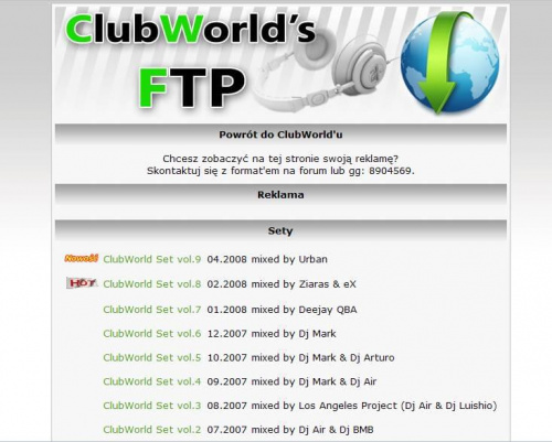 ClubWorld FTP Screenshiot