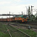 30.04.2008 M62-1841 ze składem Pol Mieź Trans opuszcza KoB.