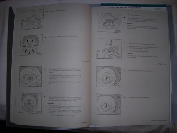 Repleitf Audi Cabrio Autom. Getriebe 01N.99...6