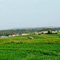 Panorama okolic mojej wioski z trasy rowerowej. #wieś #panorama #widok #TrasaRowerowa