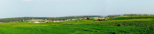 Panorama okolic mojej wioski z trasy rowerowej. #wieś #panorama #widok #TrasaRowerowa