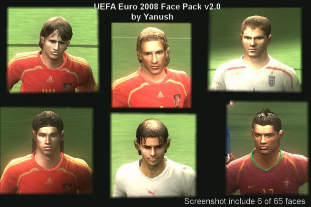 UEFA Euro 2008 Face Pack v2.0