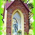 Kajkowo koło Ostródy - postać Matki Boskiej z kapliczki przydrożnej