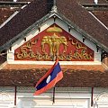 widok ze wzgórza Phu Si na Pałac Królewski, Luang Prabang