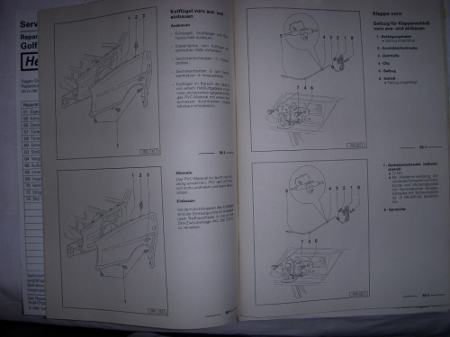 Repleitf GOLF VENTO 92 Karosserie-Montage .97...7