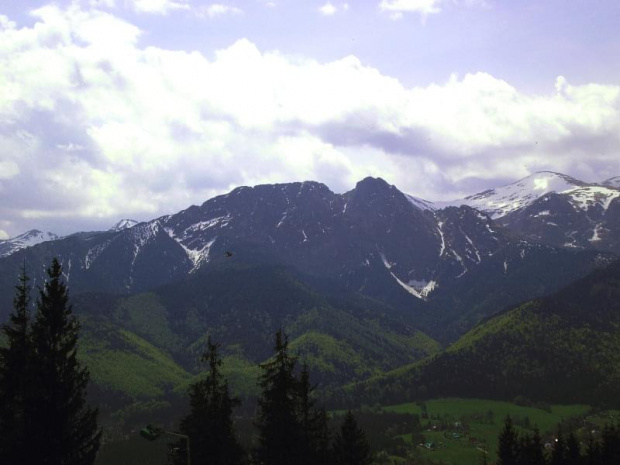 Giewont z Gubałówki #góry #tatry #giewont #gubałówka