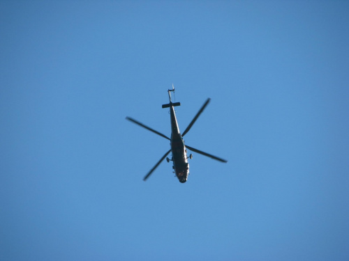 Śmigłowiec "Sokół" w Jeleniej Górze #lotnictwo #śmigłowce #niebo #helikopter #mi24