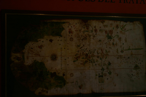 kopia mapy traktatu z Tordesillas