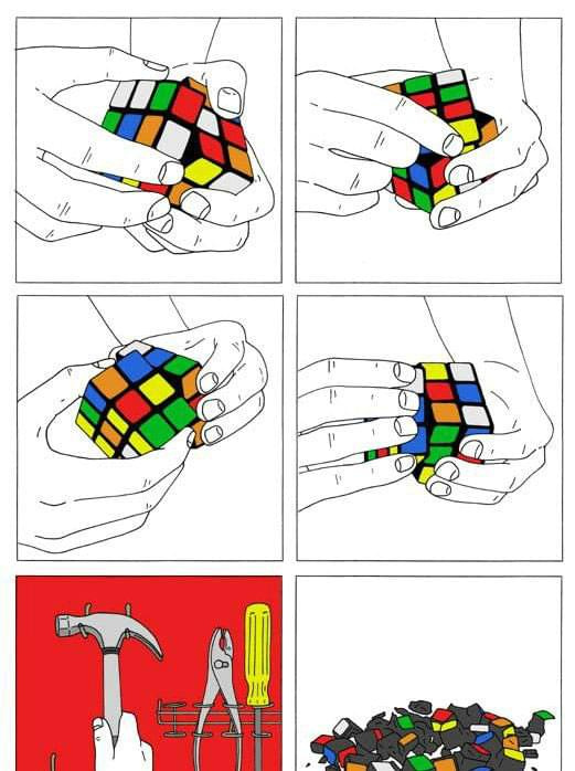 Kostka Rubika (Manual) ;) #humor #dowcip #śmieszne #smieszne