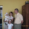 Z ciocią Asią- chrzestną, wujkiem Andrzejem i kuzynką Julką...
