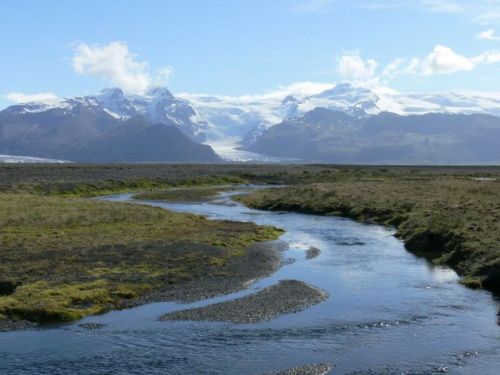 Największy w Europie lodowiec - Vatnajokull.