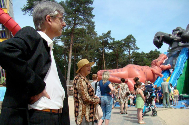 W parku soleckim z Rajmundem i jego Mamą, panią Ireną. Czerwiec 2008 r. #SolecKujawski