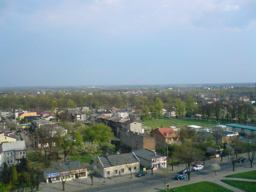Tomaszów Mazowiecki - panorama miasta (kierunek południowy-wschód)