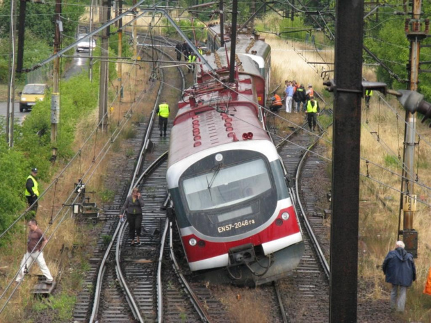 Wypadek pociągu na Dębcu