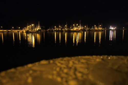 Władysławowo - port nocą