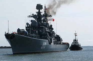 Rosyjski niszczyciel z wizytą w Gdyni #okręt #rosyjski #niszczyciel #Gdynia #port