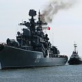 Rosyjski niszczyciel z wizytą w Gdyni #okręt #rosyjski #niszczyciel #Gdynia #port