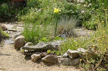 krokoldyl ogr #DekoracjeOgrodowe #kamień