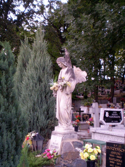 Na cmentarzu w Dolsku ... brat pstrykał .