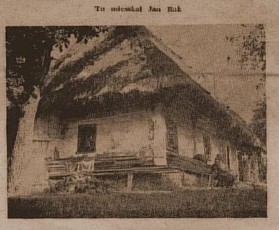 Chałupa Jana Raka. Zdjęcie pochodzi z lipca 1959 roku