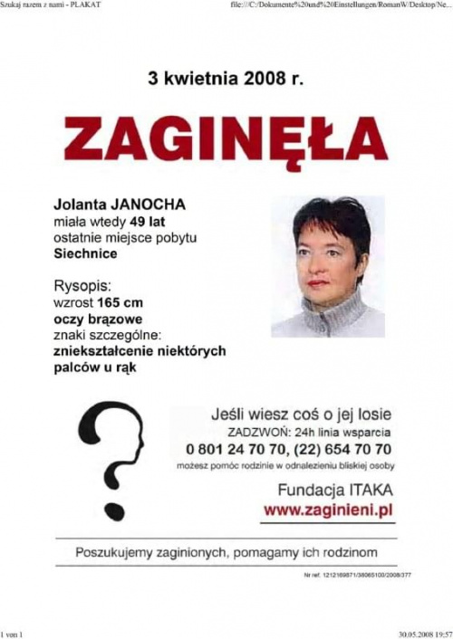 zaginęła Jolanta Janocha - Berezowska ...... ....... ....... ...... ....... ...... http://pomoc-rodzinom.blog.onet.pl #AdnotacjaPolicyjna #Aktualności #Apel #Dolnośląskie #Fiedziuszko #ITAKA #JanochaJolanta #kobieta #KtokolwiekWidział #Lost