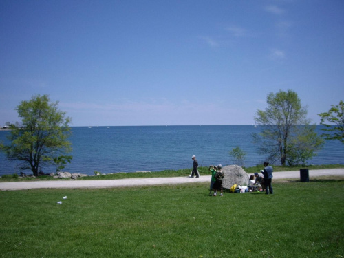 jezioro Ontario - wiosna 2007 #jeziora #JezioroOntario #zima #krajobrazy #widoki #Kanada #Canada #Toronto