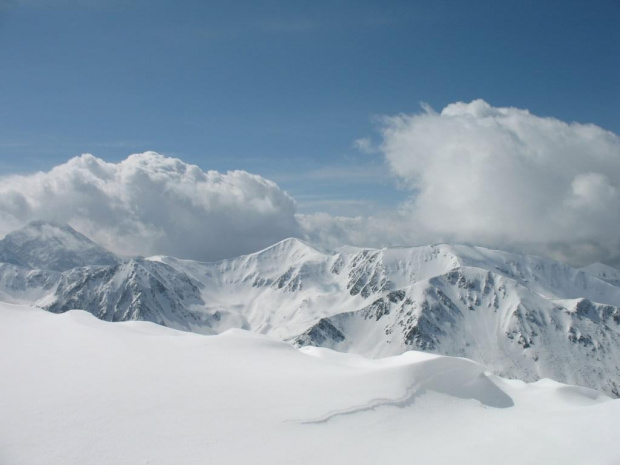 widok z Kasprowego na Tatry Słowackie