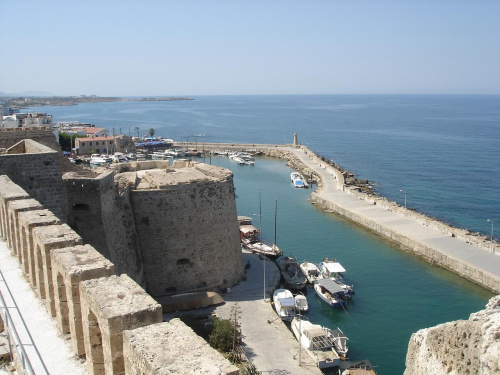 Cypr,Kyrenia #CyprPółnocny #port #fort #statki