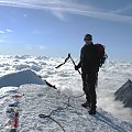 Na szczycie Weissmies #wakacje #góry #Alpy #lodowiec #treking #Szwajcaria #Weissmies