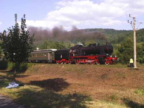 Parowozjada 2008.Ok22-31 ze składem osobowym. #Parowozjada2008