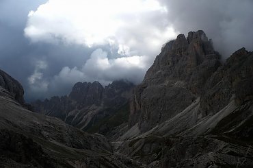 Dolomity, grupa Catinaccio (Rosengarten), pasmo Vaiolet #góry #mountain #Dolomity #Catinaccio #Rosengarten #Vaiolet